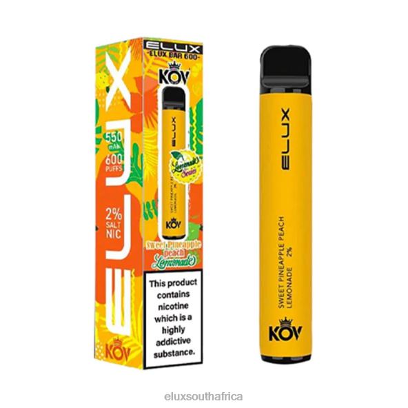 Elux Vape Flavours - Elux Bar Lemonade Series Disposable Vape Pineapple Peach Lemonade Sweet 6842675