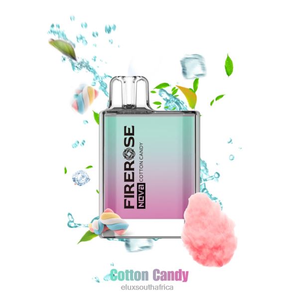 Elux Liquid Flavours - Elux Firerose Nova 600 Puffs Disposable Vape Cotton Candy 6842620
