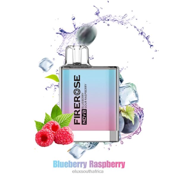 Elux Vape Juice - Elux Firerose Nova 600 Puffs Disposable Vape Blueberry Sour Raspberry 6842619