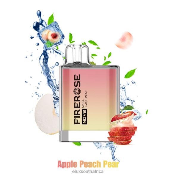 Elux Vape Near Me - Elux Firerose Nova 600 Puffs Disposable Vape Apple Peach Pear 6842617