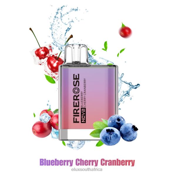 Elux Vape Review - Elux Firerose Nova 600 Puffs Disposable Vape Blueberry Cherry Cranberry 6842618